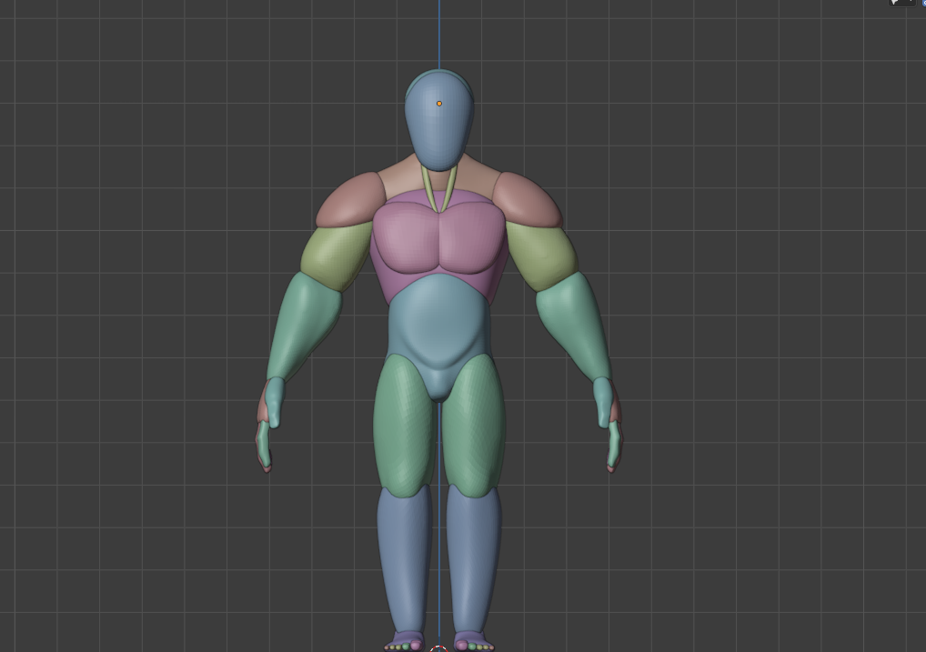 Stylized Male rough base mesh blocking preview image 1